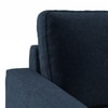 Apollo Sofa (Colour : Cobalt, Cushion : Hard, Back Type : High Back, Seating Capacity : Right Aligned 3 Seater + Right Aligned Chaise + Ottoman)