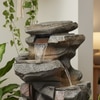 Rock Waterfall Water Fountain For Home and Garden