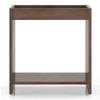 Ally Engineered Wood Side Table in Classic Walnut Finish