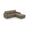Apollo Compact Sofa (Colour : Cappucino, Cushion : Hard, Seating Capacity : Right Aligned 2 Seater + Right Aligned Chaise + Ottoman)