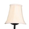 Devansh Black Wall Mounted Lamp With Off-White Cotton Shade