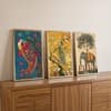 The Castle Decor Madhuban Pichwai Peacock Vastu Wall Art 9x17 Inch