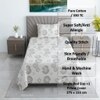 Black And White Geometric 330 Tc  Cotton Flat  Single Bed Size Bedsheet With 1 Pillow Cover
