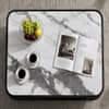 Signature Marble Champagne Metallic Executive Coffee Table