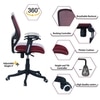 Goolda Low Back Ergonomic Chair in Maroon Colour