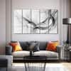 The Castle Decor Abstract Wall Painting Wooden Framed 27x48 Inch for Living Room (Style 9)