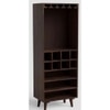 Meridian Solid Wood Bar Cabinet in Walnut Finish