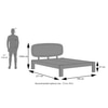 Nimbus Solid Wood King Size Bed Without Storage (Mahogany Finish)