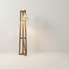 Achille Beige Jute Floor Lamp with Beige Jute Base