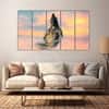 The Castle Decor Lord Shiva Heaven Wall Art Set of 5 27x48 Inch
