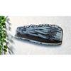 Ray Grey Colour Solid Wood Wall Shelf with Bark lining