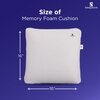 2 Pcs Memory Foam Back Support Cushion 16X16