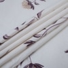 Ivo White Floral 400 TC Cotton Flat Single Size Bedsheet with 2 Pillow Covers – Threads