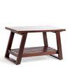 Alison Sheesham Wood Coffee Table In Walnut Finish