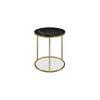 Monroe Metal Side Table in  Gold Finish
