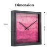 Pink Gradient Artistic Wooden Wall Clock