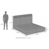 Valeria Upholstered King Bed With Hydraulic Storage
