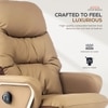 Kepler Brooks Divine Premium Composite Leather Chair in Brown Colour