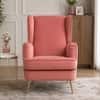 Charm Velvet Accent Chair in Blush Pink