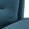 Adelaide Luxe 1 Seater Fabric Sofa in Colonial Blue Colour