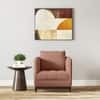 Florence Premium 1 Seater Fabric Sofa in Mocha Mouse Velvet Colour