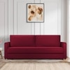 Flycon 3 Seater Pull Out Sofa cum Bed  in Maroon Colour