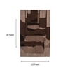Handmade Wool Area Rug Modern Abstract Mocha Brown 10 x 14 Feet Carpet
