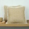 Classic Texture Set Of 2 Cushion Cover With Yellow Colour