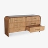 Linn Solid Wood Chest of Drawers in Brown Colour