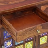 Sheesham Wood Sideboard In Rustic Teak Finish