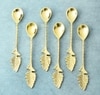 Auric Leaf Premium Stainless Steel Dessert Spoon Set