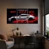 The Castle Decor Porsche GT3 RS Racing Car Wall Art Set of 3 20x30 Inch