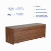 Yuko TV Unit with Two Drawers in Columbia Walnut Finish