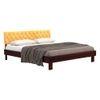 Davis Solid Wood Queen Size Non Storage Bed In Walnut Finish