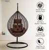 Premium Egg Single Seater Liner Swing Chair Brown