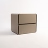 Simplesyn Engineered Wood Bedside Table in Light Brown Colour