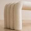 Kaba Upholstered Bench in Off White Colour