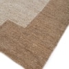Jaipur Rugs Geometric Jute 5x8 Feet Cloud White And Peach Dhurrie Carpet For Living Room