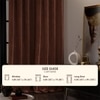 Stoa Paris Velvet Long Door Curtains, Premium Dim-Out Curtain for Pack of 1, Date Night - Caramel Caress