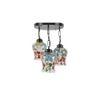 Casey Multicolour Glass Cluster Hanging Light