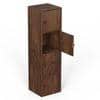 Calcio 4-Tier Engineered Wood Wardrobe In Brown Maple Finish
