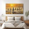 The Castle Decor Running Horses Vastu Wall Painting Design 6 Wooden Framed 27x48 Inch
