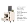 Hexa Red Engineered Wood Dressing Table in Frosty White Colour