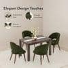 Celia Accent Dining Chair in Deep Olive Velvet Colour