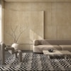Jaipur Rugs Soft Interlocking Geometric Wool Dhurrie Rug White 5x8 ft