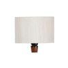 Brandy Brown Cotton Shade Floor Lamp