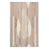 Handmade Wool Area Rug Modern Minimalist Beige 6 x 9 Feet Carpet