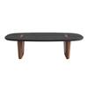 Veril Coffee Table Natural Finish and Walnut Color