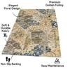 Luxe Home Polyester Abstract Carpet – (4x6 Feet, Multicolor, TPR)