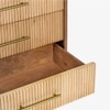 Linn Solid Wood Chest of Drawers in Brown Colour